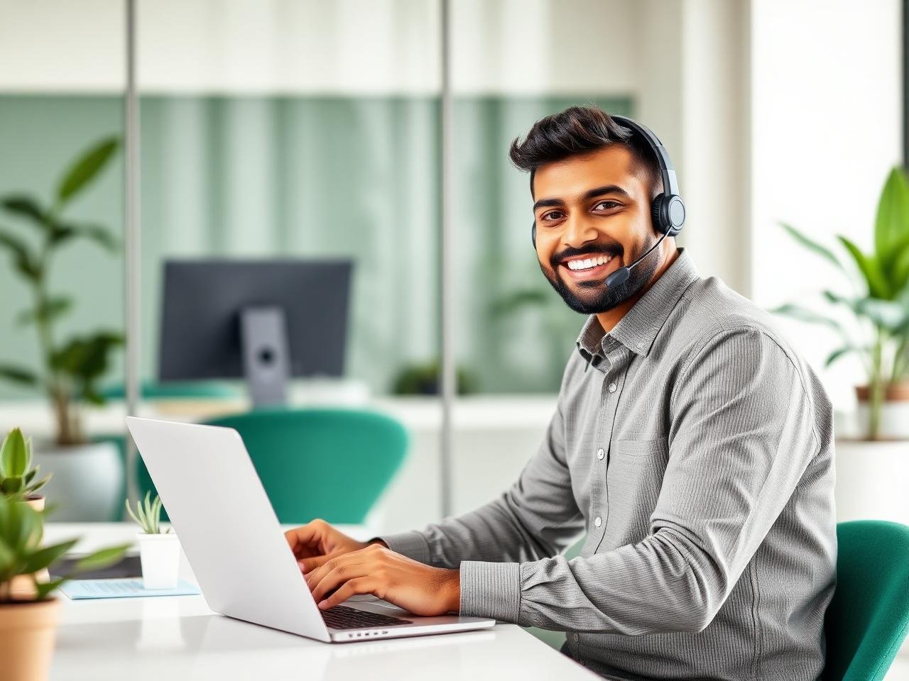 MobileLease support agent on a call with a customer